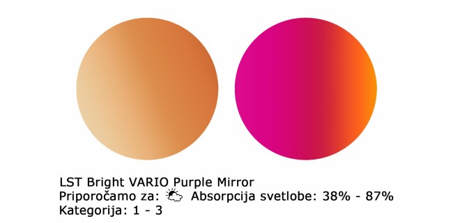 Stekla LST bright VARiO purple mirror