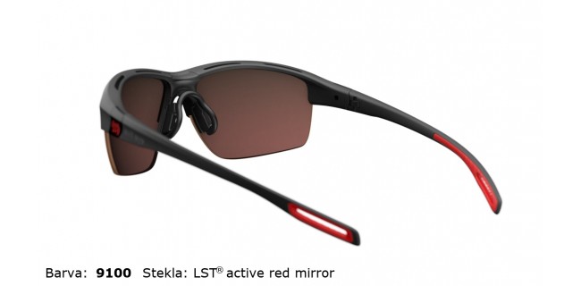 Sportna Ocala Evil Eye Elate O E024 75 9100 EE Black Matt LST Active Red Mirror Back