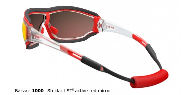 Sportna Ocala Evil Eye Fusor Pro E005 75 1000 EE Clear Transparent LST Active Red Mirror Back