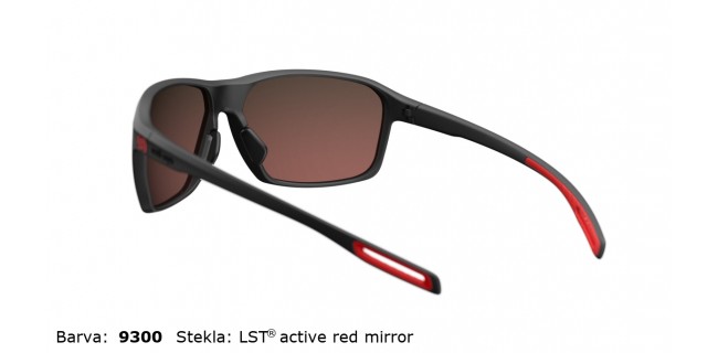 Sportna Ocala Evil Eye Nook E011 75 9300 EE Black Matt LST Active Red Mirror Back